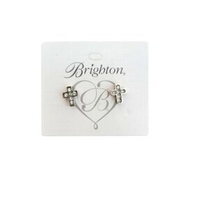 Brighton Silver Night Cross Studs